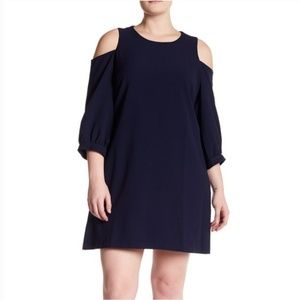 Eliza J.  Navy Cold Shoulder Dress Size 20W